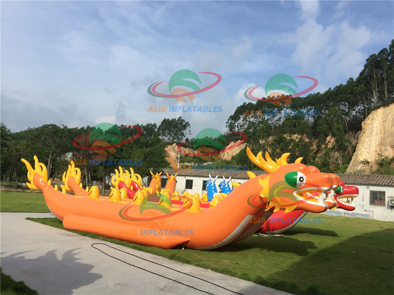 Best Price Water Park Toys Row Inflatable Dragon Boat Flyfish Banana Boat