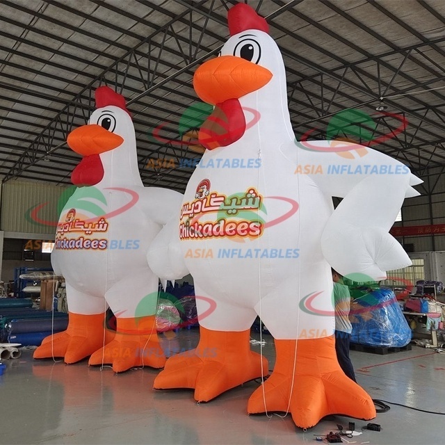 Popular Sale New Mascot Inflatable Rooster Chicken Balloon Animal Advertising