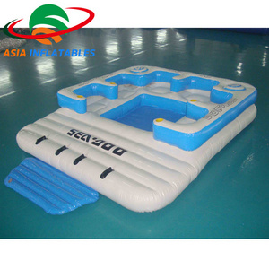 Commercial grade tropical tahiti floating island floating platform Inflatable Floating Island