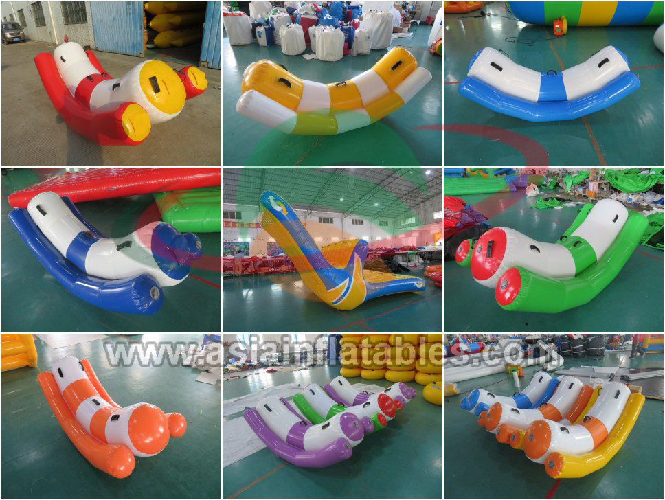 Factory PVC Inflatable Water Park Toys Teeter Totter, Floating Water Seesaw