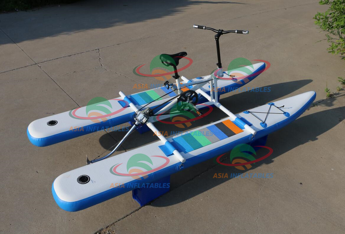 Factory Price Inflatable Water Pedal Bike Boat For Water Sports Inflatable Floating Pedal Bicycle Aqua Bike Sea Water Bike