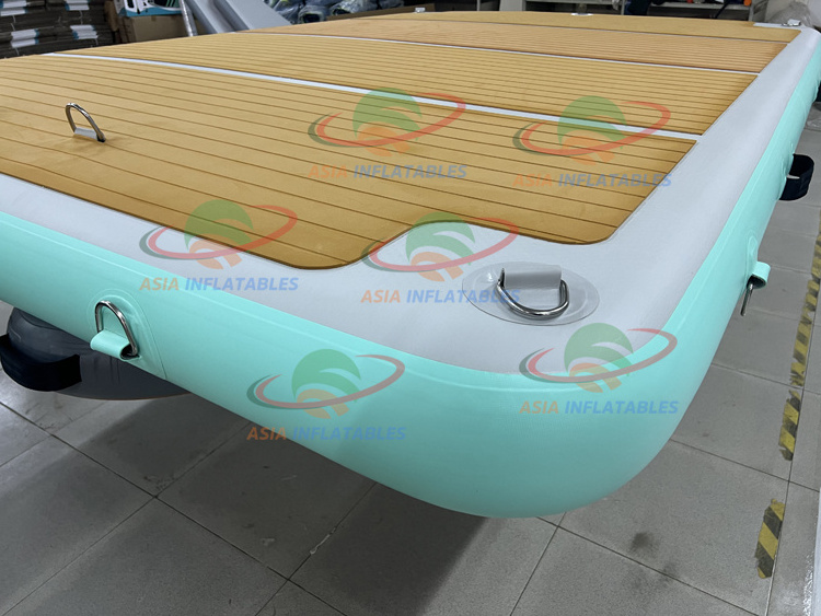 Inflatable motor boat dock pontoon boat floating dock inflatable sybrincolin platform for boat float dock platform