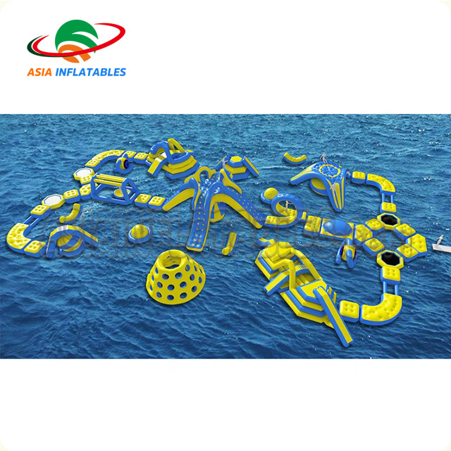 Sea Inflatable floating water park for adults commercial giant inflatable aqua park floating water playground