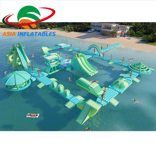 Sea Inflatable floating water park for adults commercial giant inflatable aqua park floating water playground