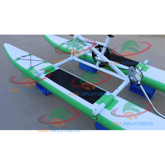 Hot Sale Aqua Water Bike PVC Inflatable Sea Banana Pontoons Boat Tubes Buoy Pedal Boats Inflatable Floating Water Bicycle Bike