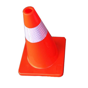 45 CM Orange Flexible Reflective PVC Safety Used Traffic Cone Road Mark Cone