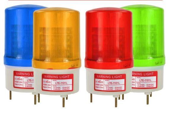 Rotating flash warning light LED flashing  alarm indicator light