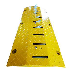 A standard block one way road spike barrier steel tyre killer