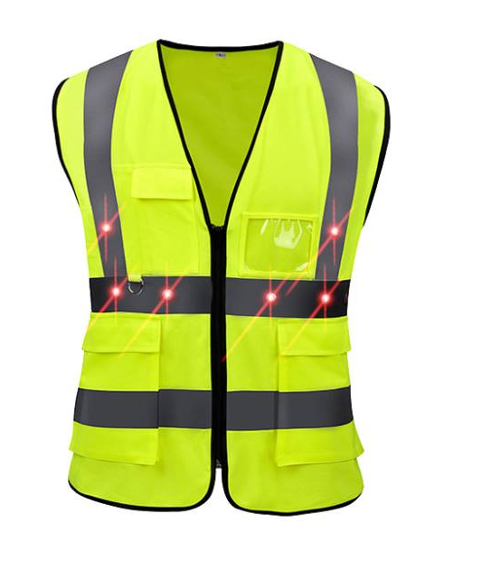 LED Flashing  Light Traffic Reflective Vest Safety Vest