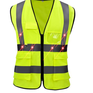 LED Flashing  Light Traffic Reflective Vest Safety Vest