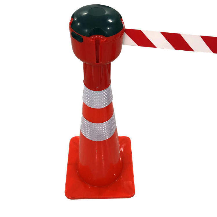 9M Plastic Retractable Belt Traffic Cone Topper cone connector expandable barricade