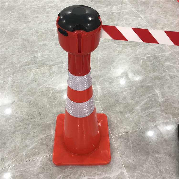 9M Plastic Retractable Belt Traffic Cone Topper cone connector expandable barricade