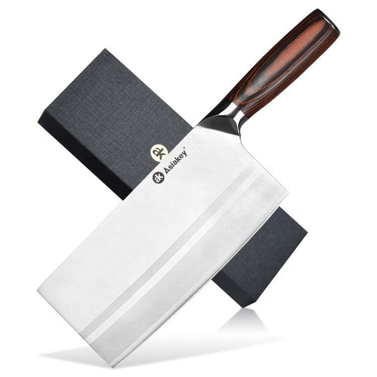 Heavy Duty Moderate Weight Super Sharp 8 Inch Stainless Steel Bone Chopping Slaughter Chopper Butcher Cleaver Knife