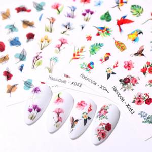 3D plant letter Flower avatars  Harunouta Nail Art Stickers