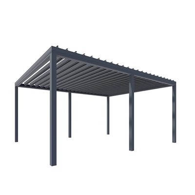 OEM ODM  Aluminium Pergola Outdoor Bioclimatic Motorized Patio Louver Roof Garden Gazebo