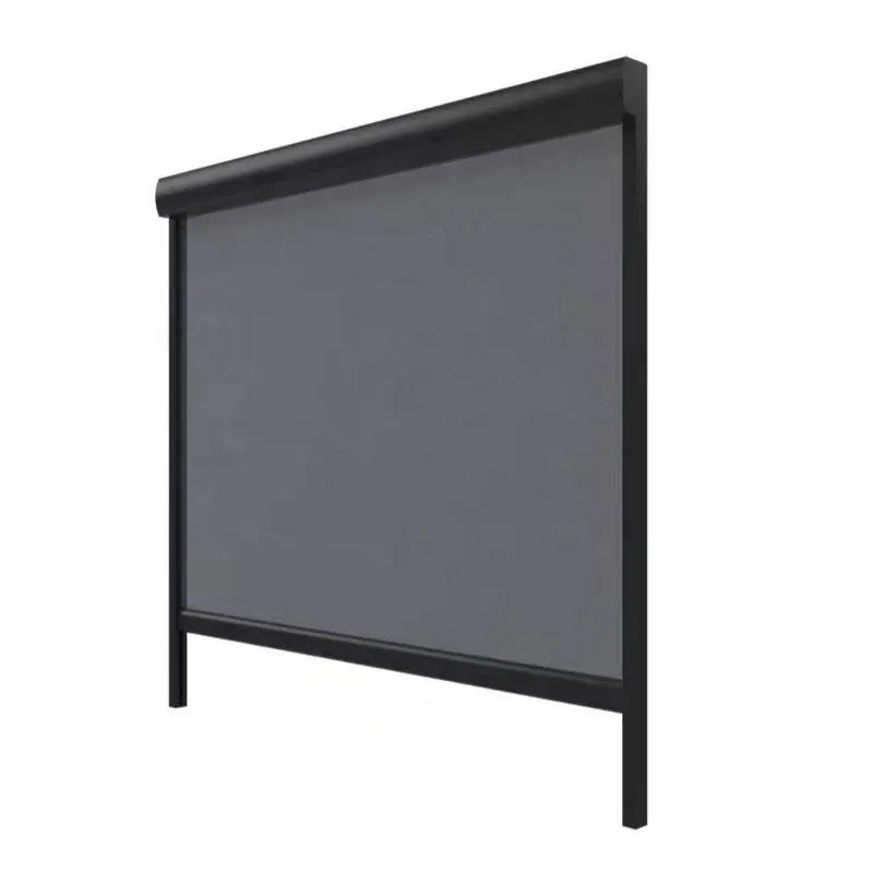 Anti-uv Windproof Waterproof Shades Retractable Window Screen Motorized Patio Wind Patio Screen