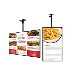 Hanging Wall mounted 8mm TFT Screen 32inch Restaurant LCD Advertising Display Digital Signage Menu Board