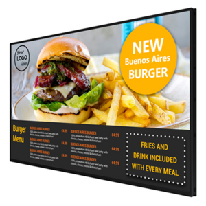 Wall Drive Thru Digital Menu Board Pizza Digital Board Display Screen Restaurant LCD Panel Menu Board Digital Menu Display