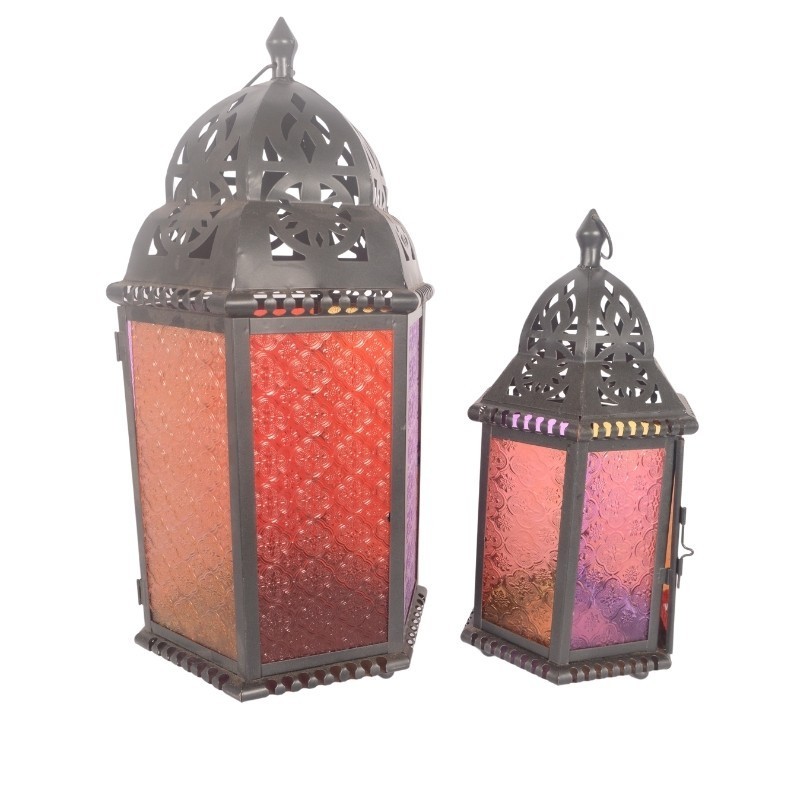 Customized Ramadan Metal Different Sizes Masquo Window Lantern for Ramadan Home Decoration in Wholesale