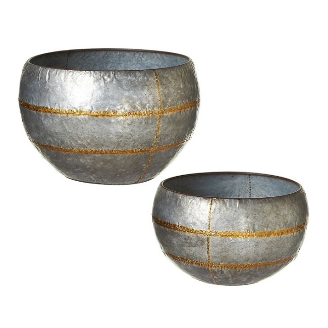 Metal garden Flower Pot in Copper antique Finished Hammered Design flower Planter in good price Direct from Manufacture