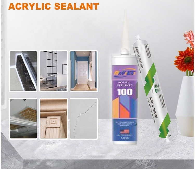 Acrylic Sealant 300Ml Anti-Crack Waterproof Rain Proof Window Caulking Weatherproof Neutral Toilet Sealant