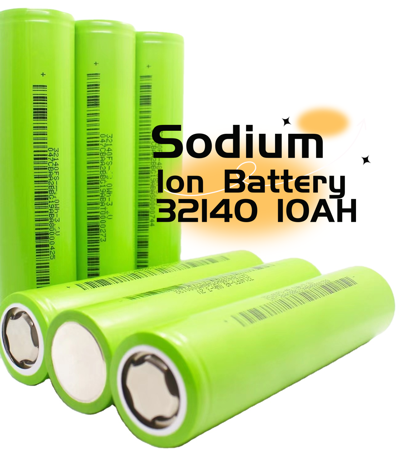 Sib 32140  sodium-ion battery 3V cells 33140 10ah manufacturer sodium ion producers 112wh/kg scooter HiNa sodium battery