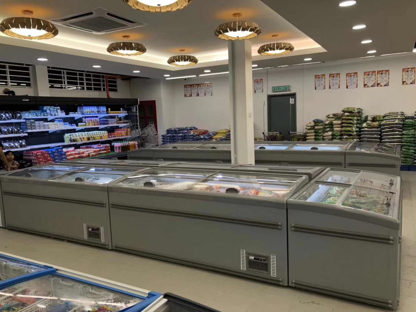 supermarket equipment refrigerator and freezer