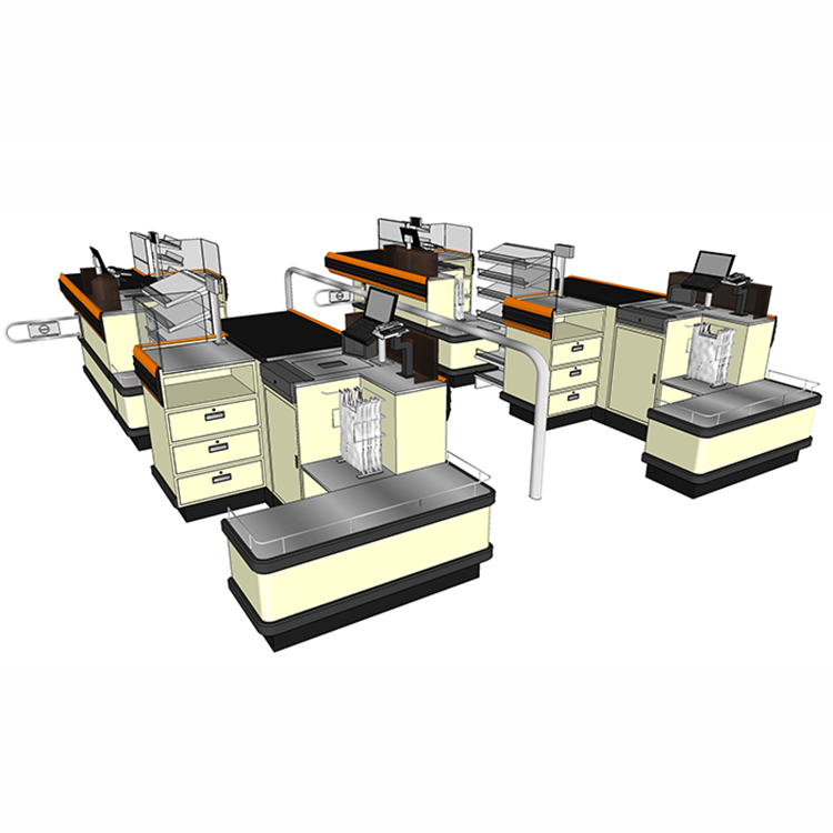 Manufacture retail check out counters Sold On Alibaba