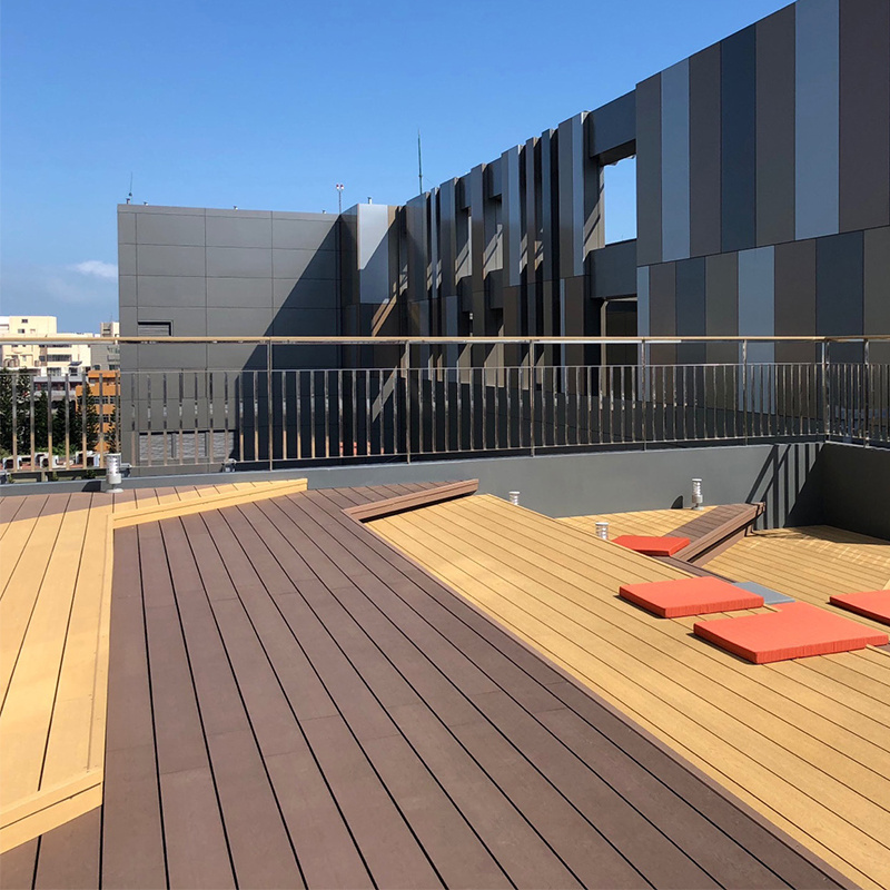 New Generation Outdoor PVC Watertight Decking No Gap Terrace Balcony Composite Decking Flooring