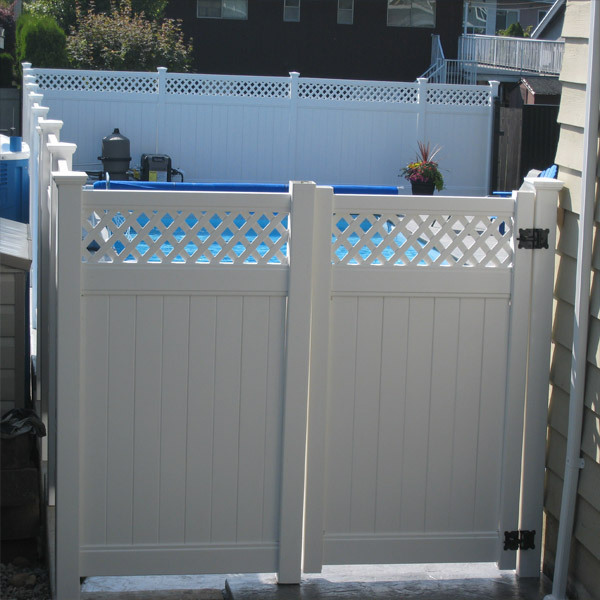 Closed-top Privacy Garden Decorative Fence Outdoor Garden White Fence Plastic Pvc Green House Plastic Plastic Bamboo Wall