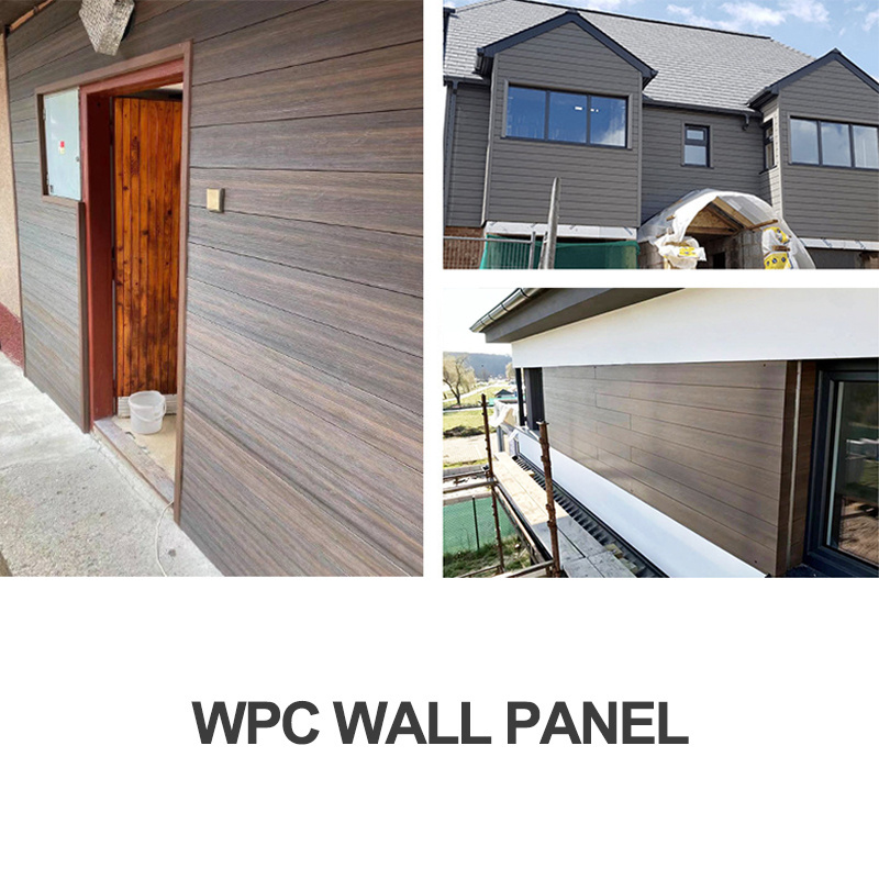 Waterproof Anti-uv Outdoor Plastic Siding Panels Exterior Wall Panel Customized WPC Modern Online Technical Support 2.1 CM