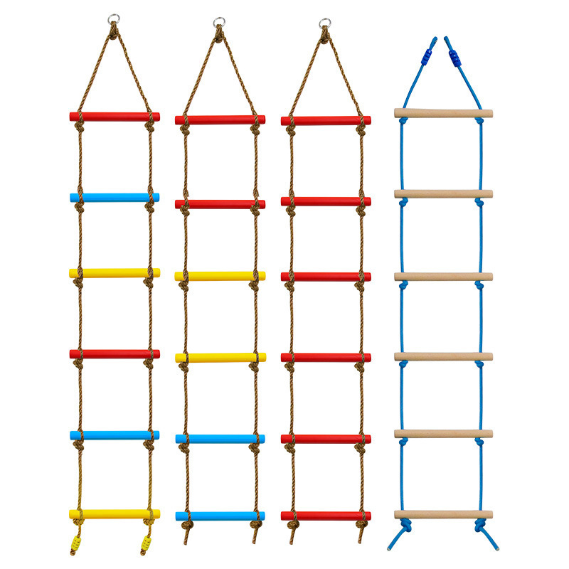 Outdoor Children's Toys Plastic Fitness Disc Swing Rope Ladder Climb Rope Walk Flat Belt Swing Toys