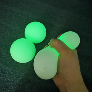 Wholesale Glow In The Dark Squishy Stress Ball Wall Luminescent Sticky Ceil Ball For Kids Toys