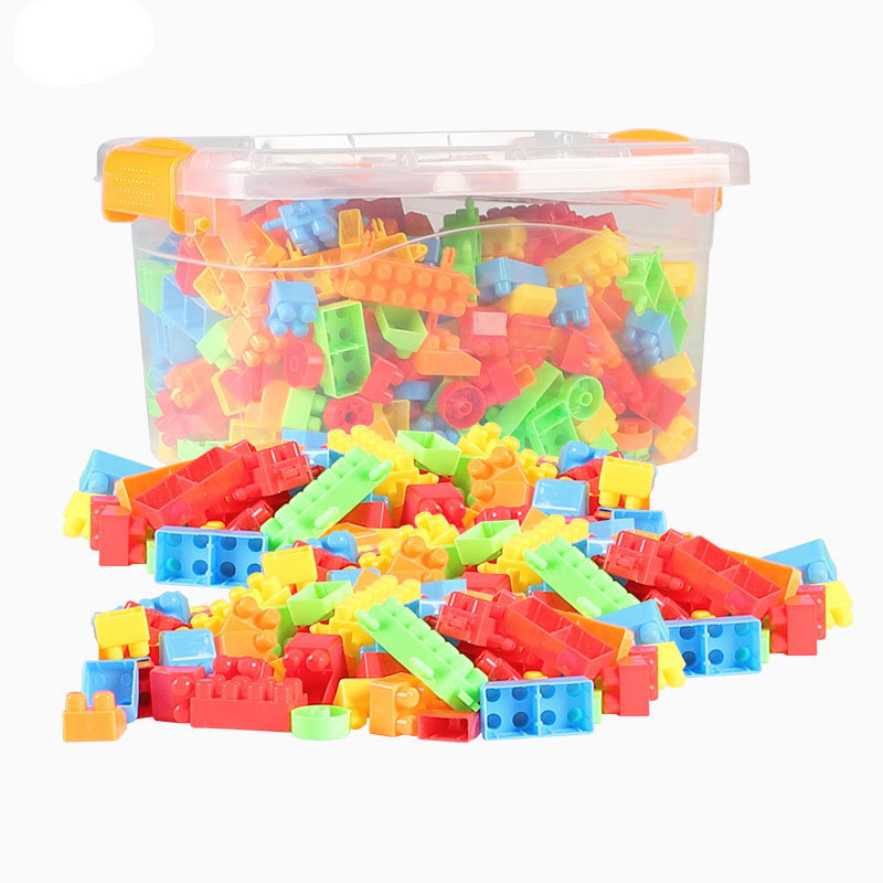 150pcs Baby Large Particles Plastic Building Blocks Kids Educational Plastic Building Blocks Set