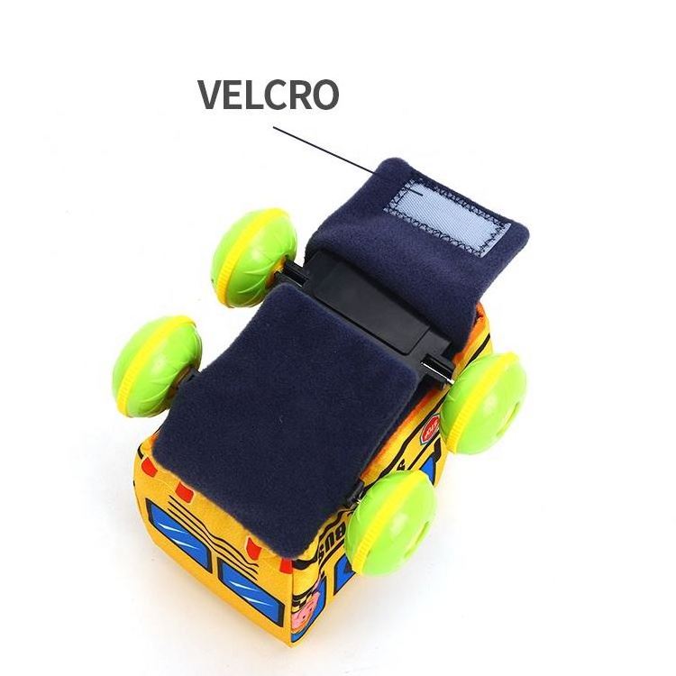 Mini Soft Bus Pull Back Baby Toy Car Lovely and Safety  Friction Car Toy