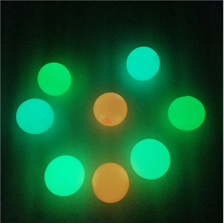 Best Selling Glow Squishy Ball Stick To The Wall Slowly Fall Off Luminescent Stress Relief Balls Sticky Ceil Ball