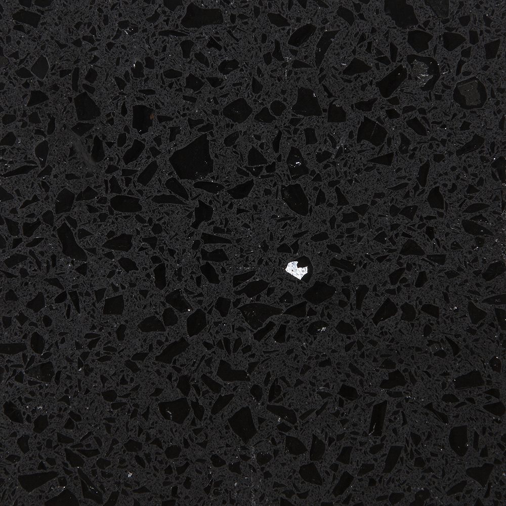 Galaxy series sparkle black quartz stone countertop engineered 20mm artificial quartz stone slab