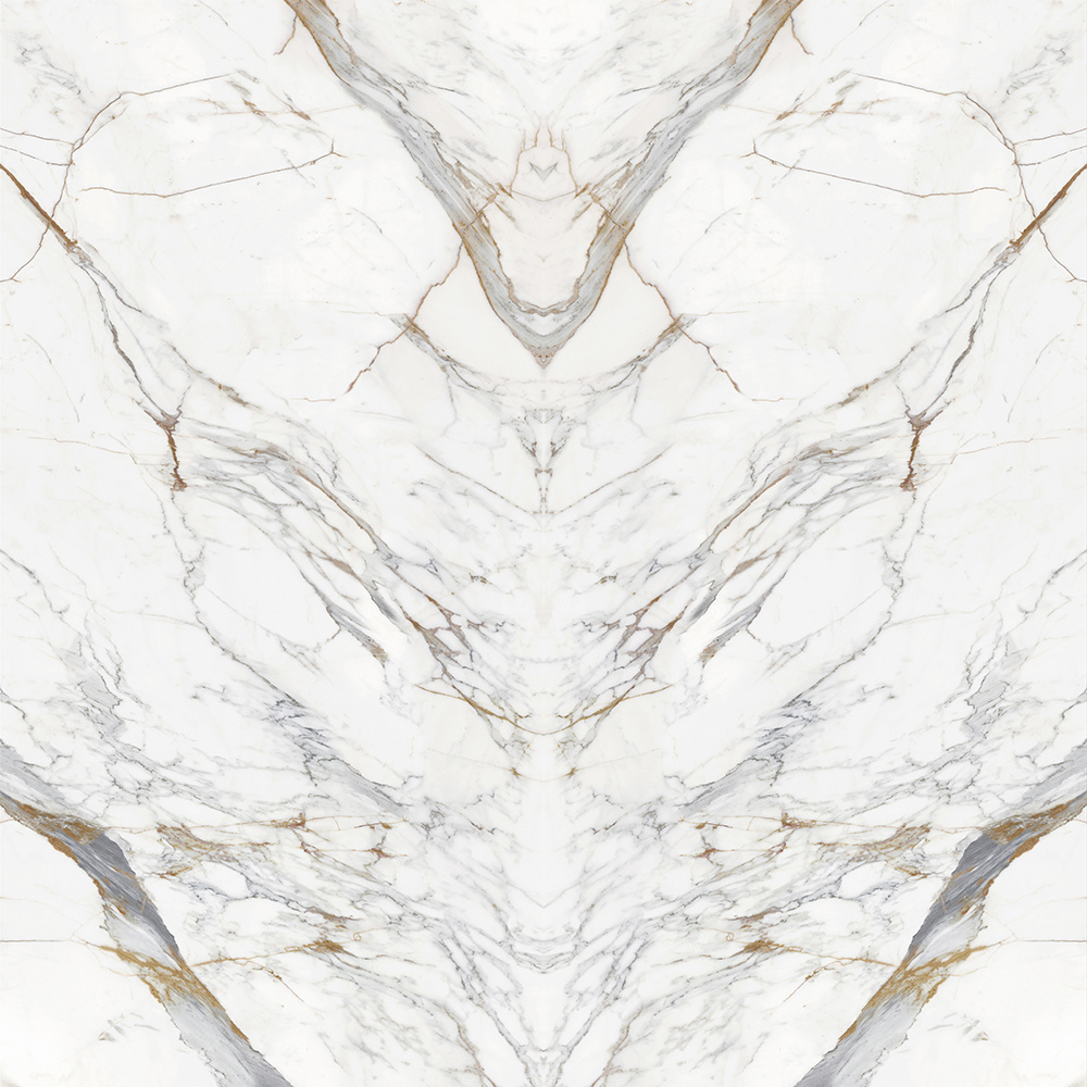 3200x1600x12mm Polished Surface Calacatta Deluxe Large Format Sintered Stone For Countertop Vanity Top