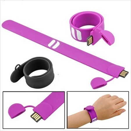 Portable Silicone Disk Bracelet Pen Drive 64GB USB 32GB 16GB 8GB Slap Wristband Flash Drive Memory Stick Mini