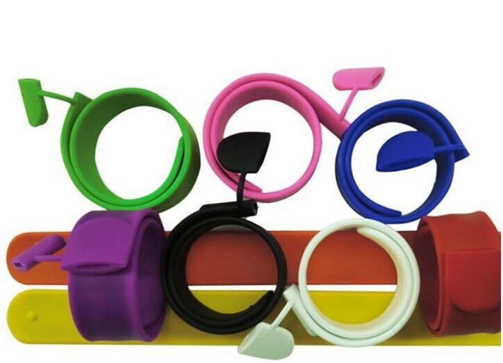 Portable Silicone Disk Bracelet Pen Drive 64GB USB 32GB 16GB 8GB Slap Wristband Flash Drive Memory Stick Mini