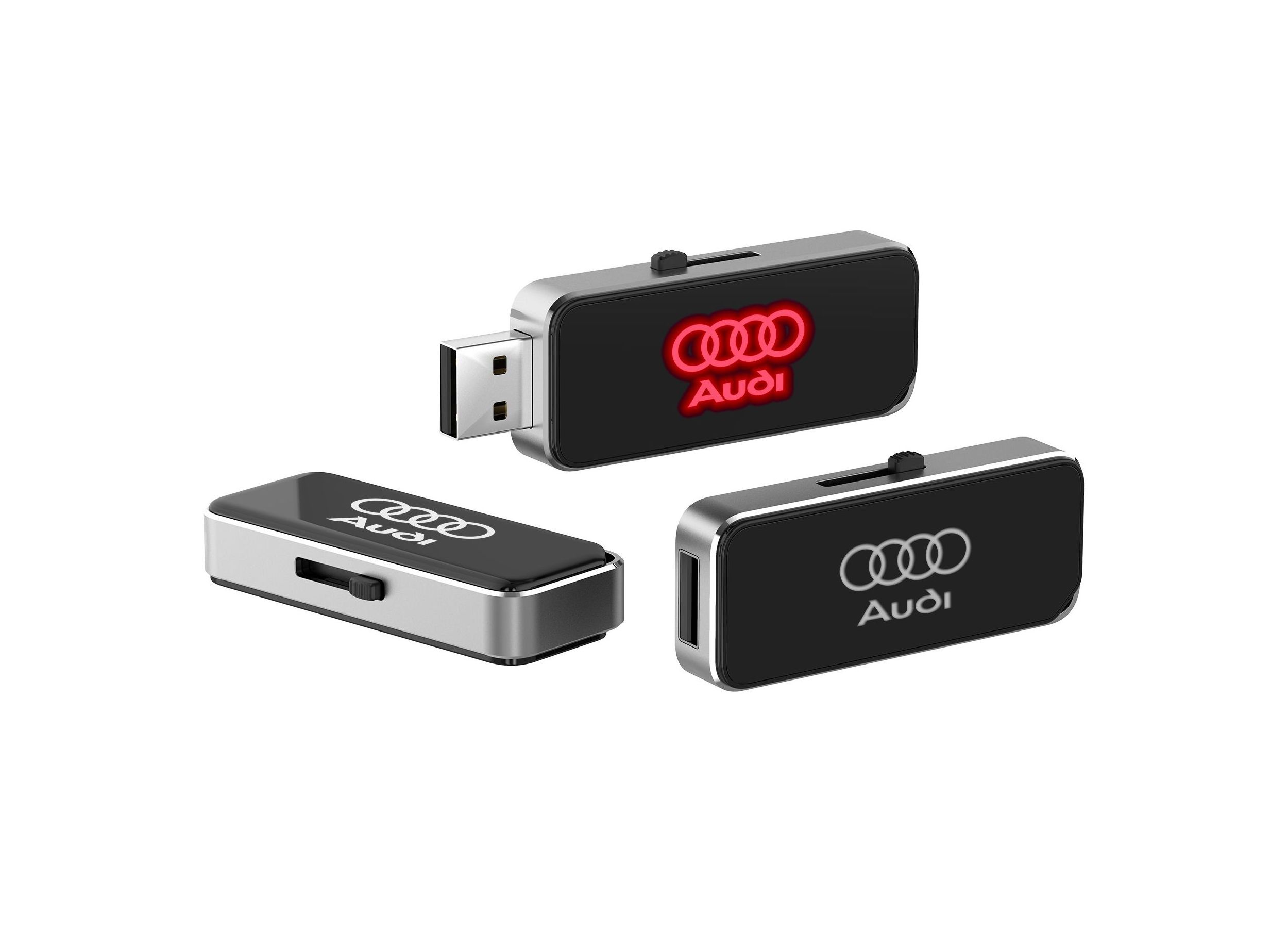 New arrival LED customize logo 64GB USB Flash Drive 32GB USB KEY