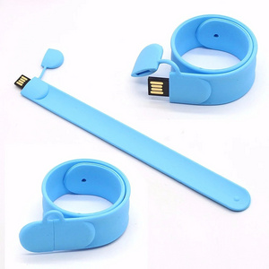 Portable Silicone Disk Bracelet Pen Drive 64GB USB 32GB 16GB 8GB Slap Wristband Flash Drive Memory Stick Mini