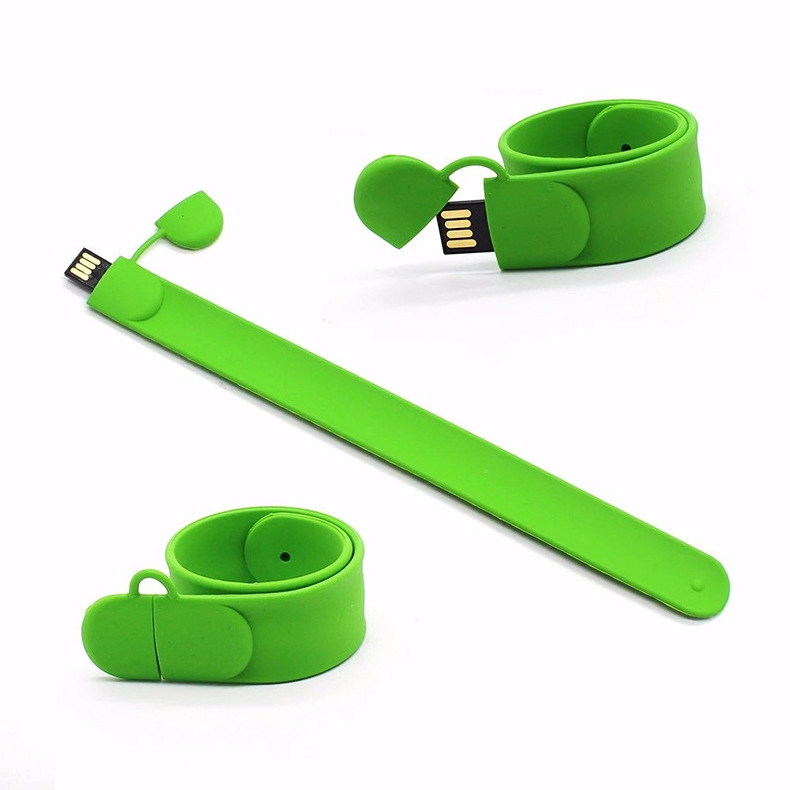 Portable Silicone Disk Bracelet Pen Drive 64GB USB 32GB 16GB 8GB Slap Wristband Flash Drive Memory Stick Mini