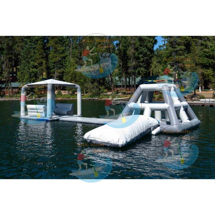 New Style Inflatable Mini Floating Water Park Inflatable Lake Park Aqua Park For Sale