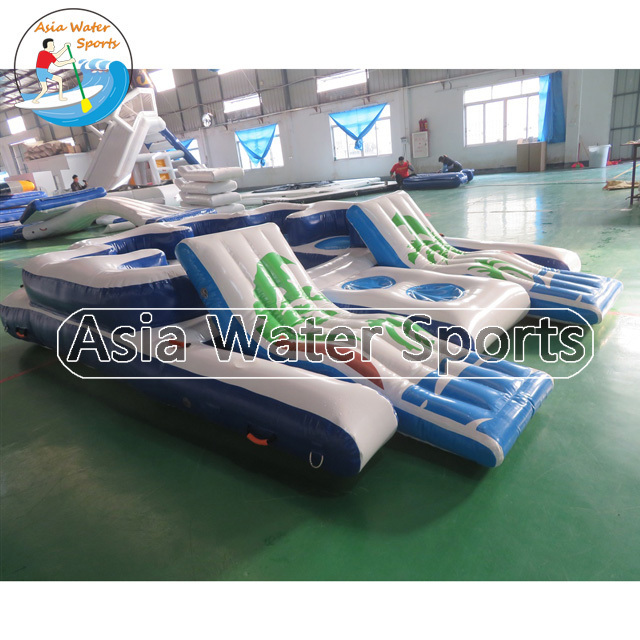 10 Person Inflatable Water Raft Pool Tropical Tahiti Ocean Floating Island, Large inflatable water islands