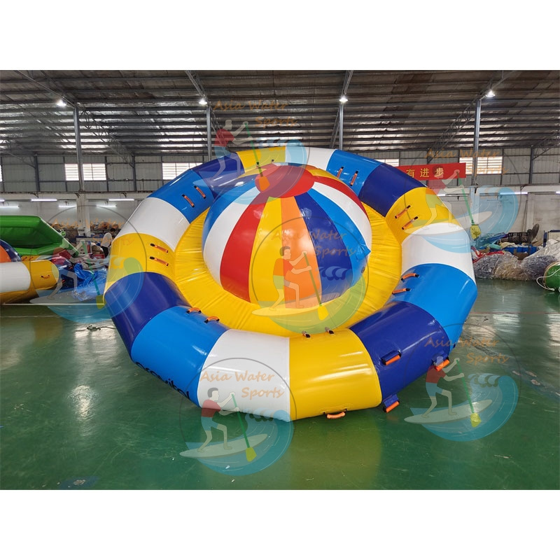 Commercial UFO Aqua Twister Ski Tube Inflatable Water Rotating Disco Boat Spinning Towable Boat