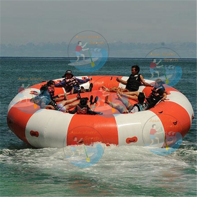 Inflatable Disco Boat Motorized Water Toy , Sea Inflatable Semi Boat , Aqua Twister Inflatable Spinner Water Boat