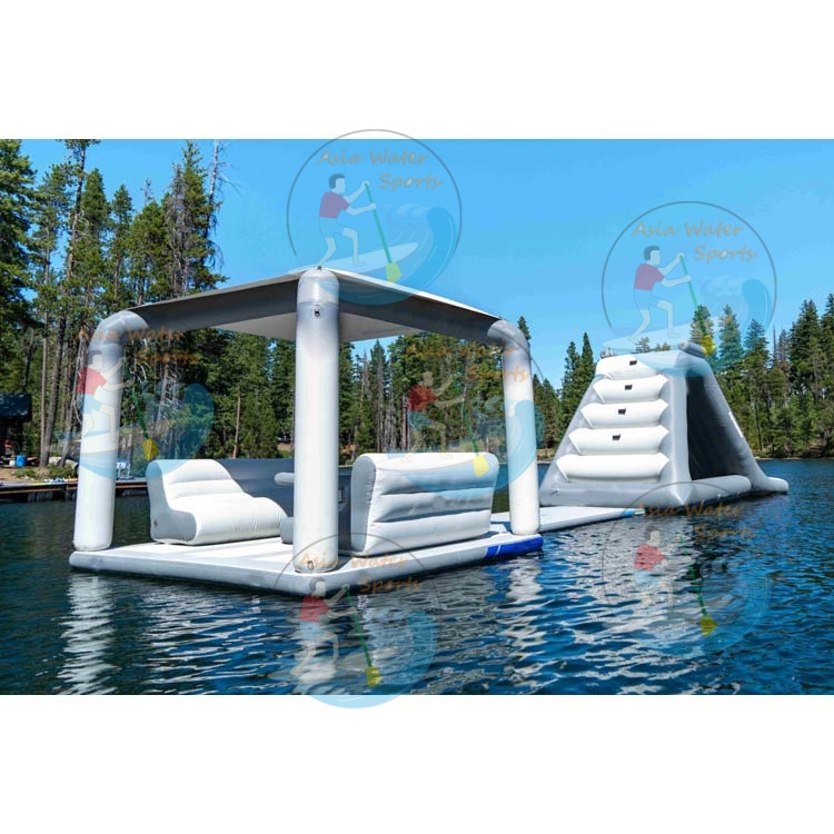 New Style Inflatable Mini Floating Water Park Inflatable Lake Park Aqua Park For Sale