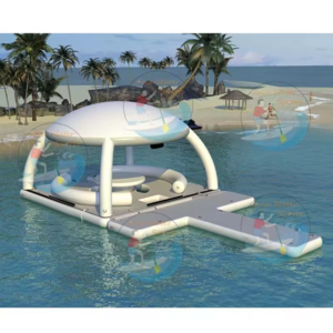 Inflatable Floating Platform Swimming Water Island Jet Ski Dock Mat DWF Material for Sale