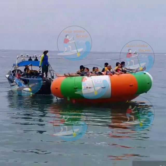 Inflatable Disco Boat Motorized Water Toy , Sea Inflatable Semi Boat , Aqua Twister Inflatable Spinner Water Boat